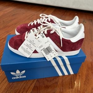 Adidas Gazelle Burgundy Size 4.5 Mens/6to6.5 Womens. Brand new with tags and box